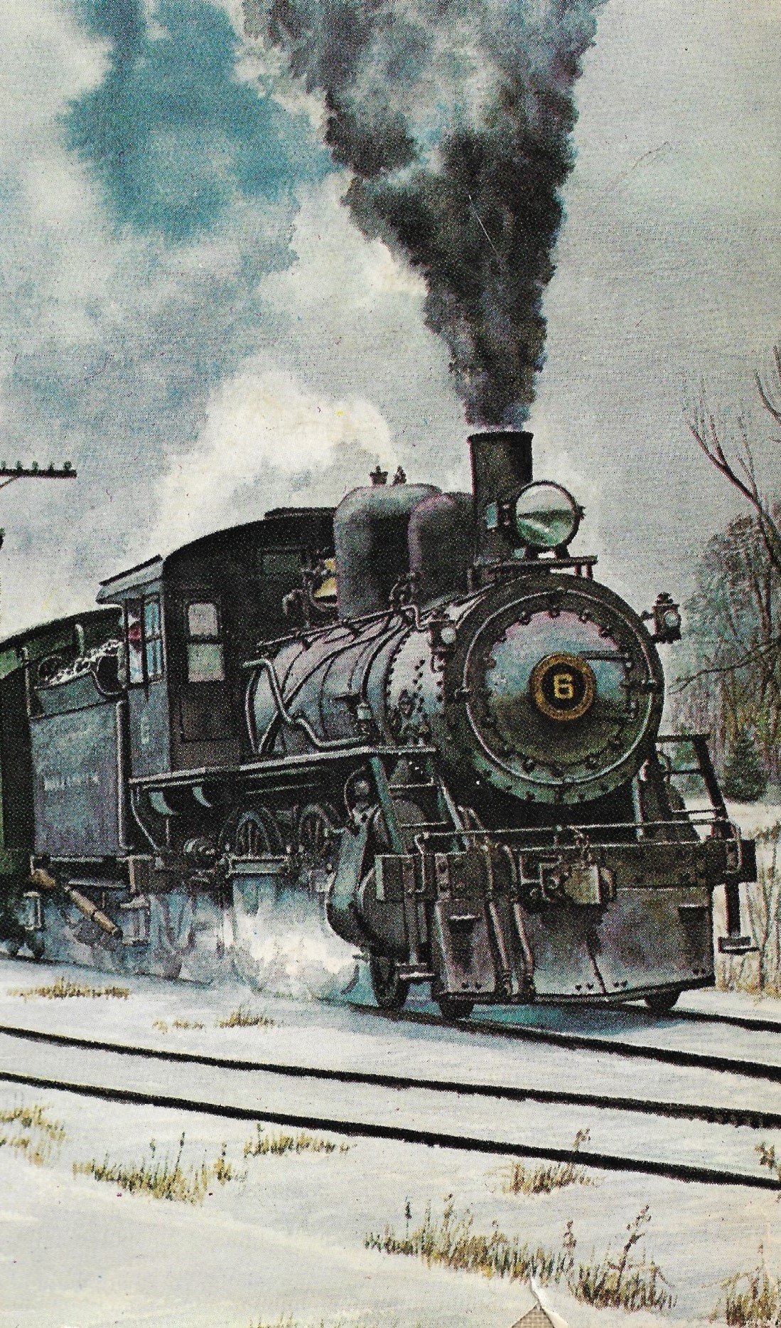 Steam train illustration